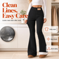 👕 Női plüss béléses, kiszélesedő szárú leggings