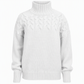 🧶 ✨ Kötött garbós pulóver, hétköznapi, egyszínű