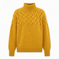 🧶 ✨ Kötött garbós pulóver, hétköznapi, egyszínű