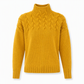 🧶 ✨ Kötött garbós pulóver, hétköznapi, egyszínű