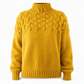 🧶 ✨ Kötött garbós pulóver, hétköznapi, egyszínű