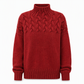 🧶 ✨ Kötött garbós pulóver, hétköznapi, egyszínű