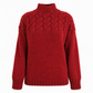🧶 ✨ Kötött garbós pulóver, hétköznapi, egyszínű