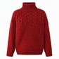 🧶 ✨ Kötött garbós pulóver, hétköznapi, egyszínű