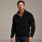 👕 🏷️ Emelt textúra | Férfi kordbársony állógalléros pulóver