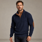 👕 🏷️ Emelt textúra | Férfi kordbársony állógalléros pulóver