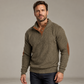 👕 🏷️ Emelt textúra | Férfi kordbársony állógalléros pulóver