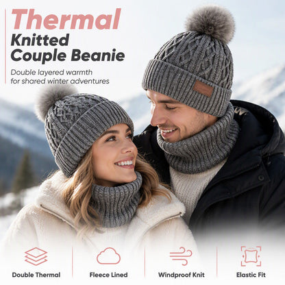 🧢 Uniszex téli kötött sapka pomponnal