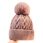 🧢 Uniszex téli kötött sapka pomponnal