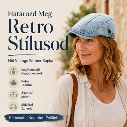 🧢 Unisex, vintage, kopottas beretlapos sapka