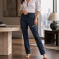 Women's Straight-Leg Sports Pants with Zipper Pockets
