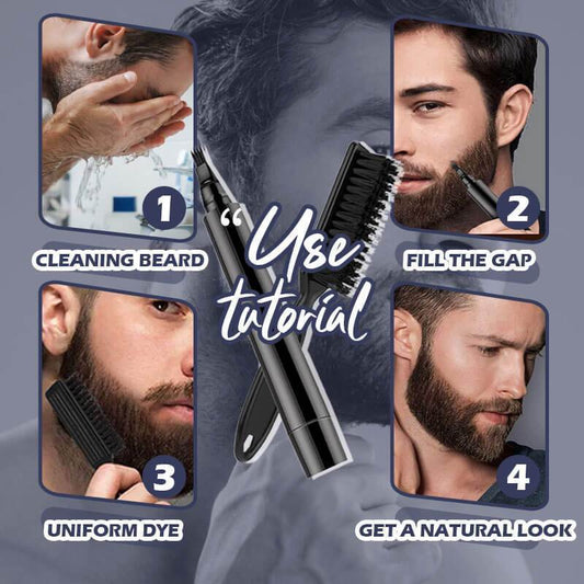 🔥Beard filler kit 🔥- Hatékonyan fokozza az arcszőrzetet ✨